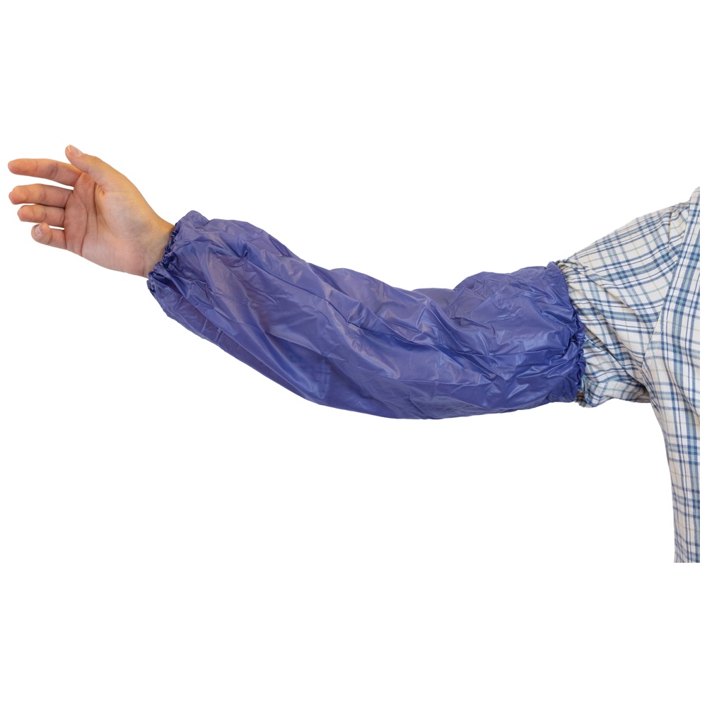 Novus Safety Apparel Reusable 6 mil PVC Sleeves, 18in, Blue