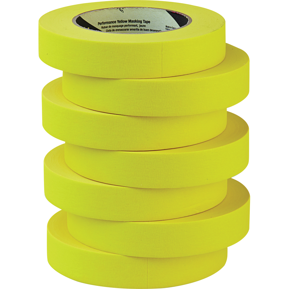 3M 301+ Performance Masking Tape, Yellow