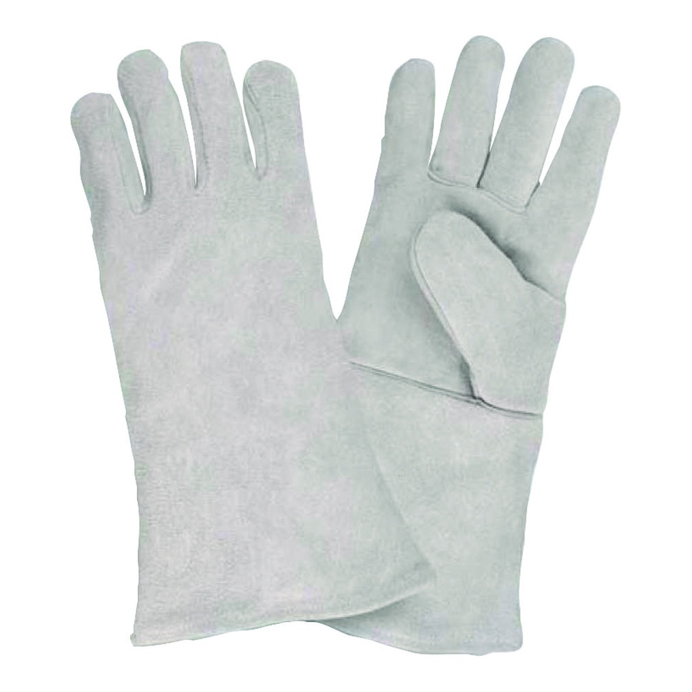 Cordova Safety Welders Gloves, Shoulder Leather, Full Sock Lining, Gray, LG