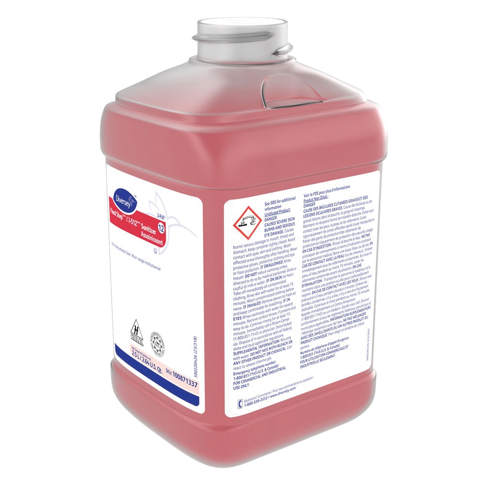 Diversey Final Step J-512 No-Rinse Sanitizer 2.5 L