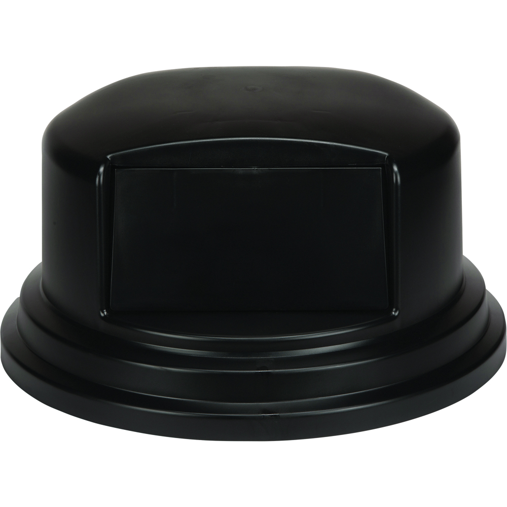 Bronco™ Round Waste Bin Trash Container Dome Lid With Hinged Door 44 and 55 Gallon