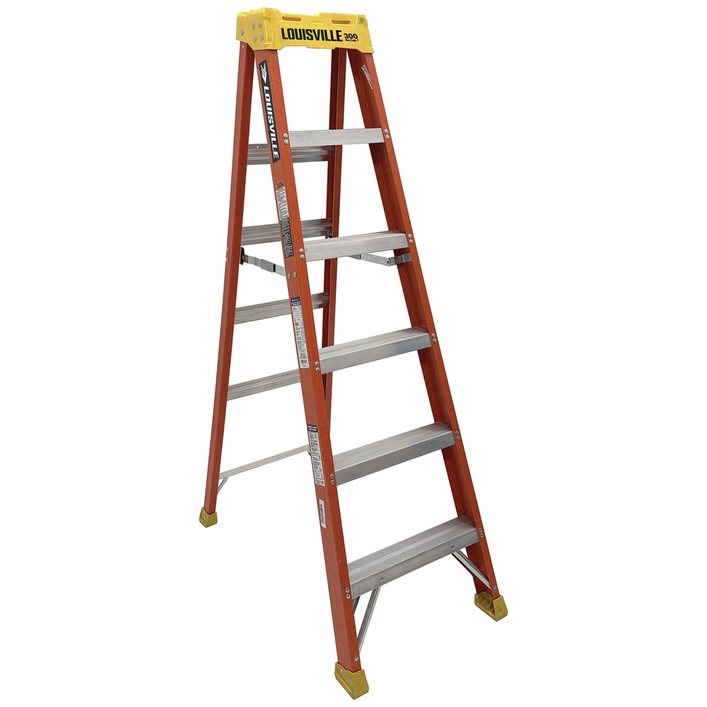 Louisville Ladder L-3016-XX Fiberglass Step Ladder Type IA