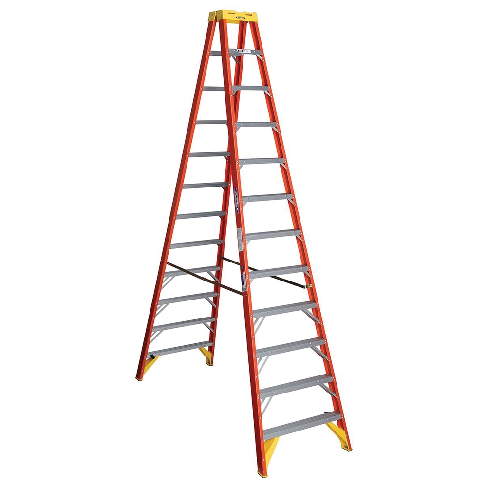 Werner Type IA Fiberglass Twin Ladder