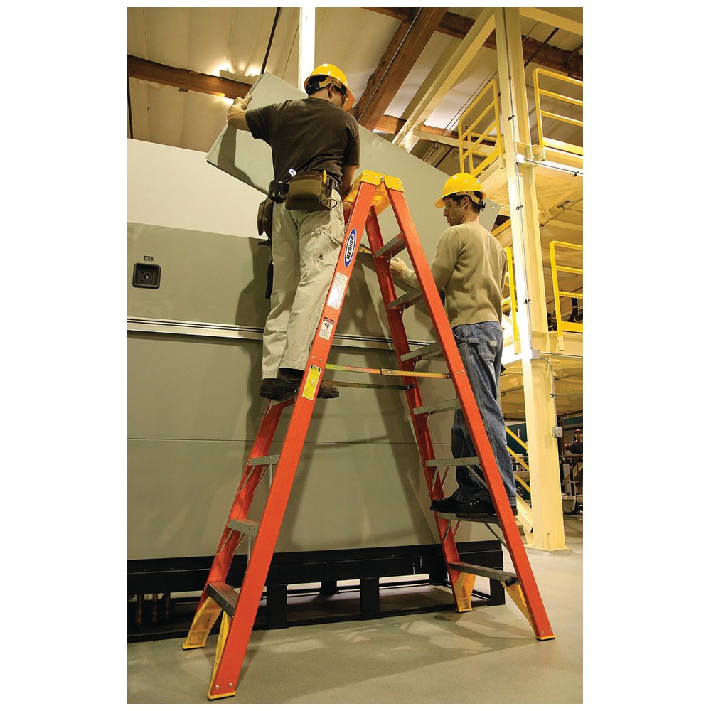 Werner Type IA Fiberglass Twin Ladder