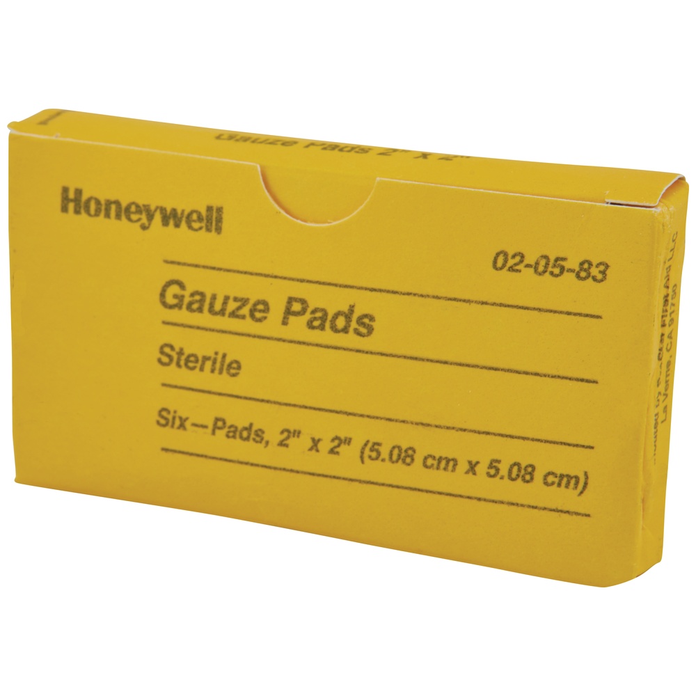 GAUZE CD6枚セット Honeywell North® Sterile Gauze 6 Pack, 2x2in