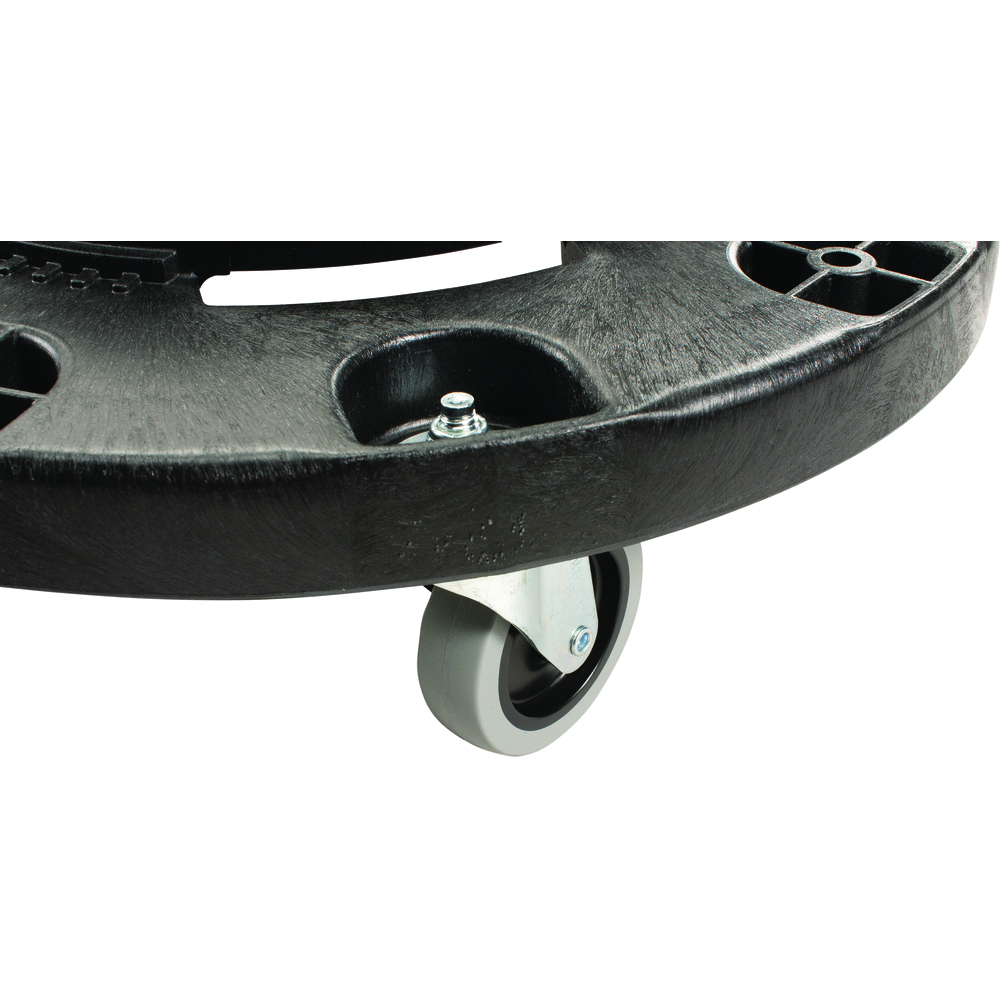 Bronco™ Round Waste Container Trash Can Dolly with Replaceable Casters 20, 32, 44 and 55 Gallon