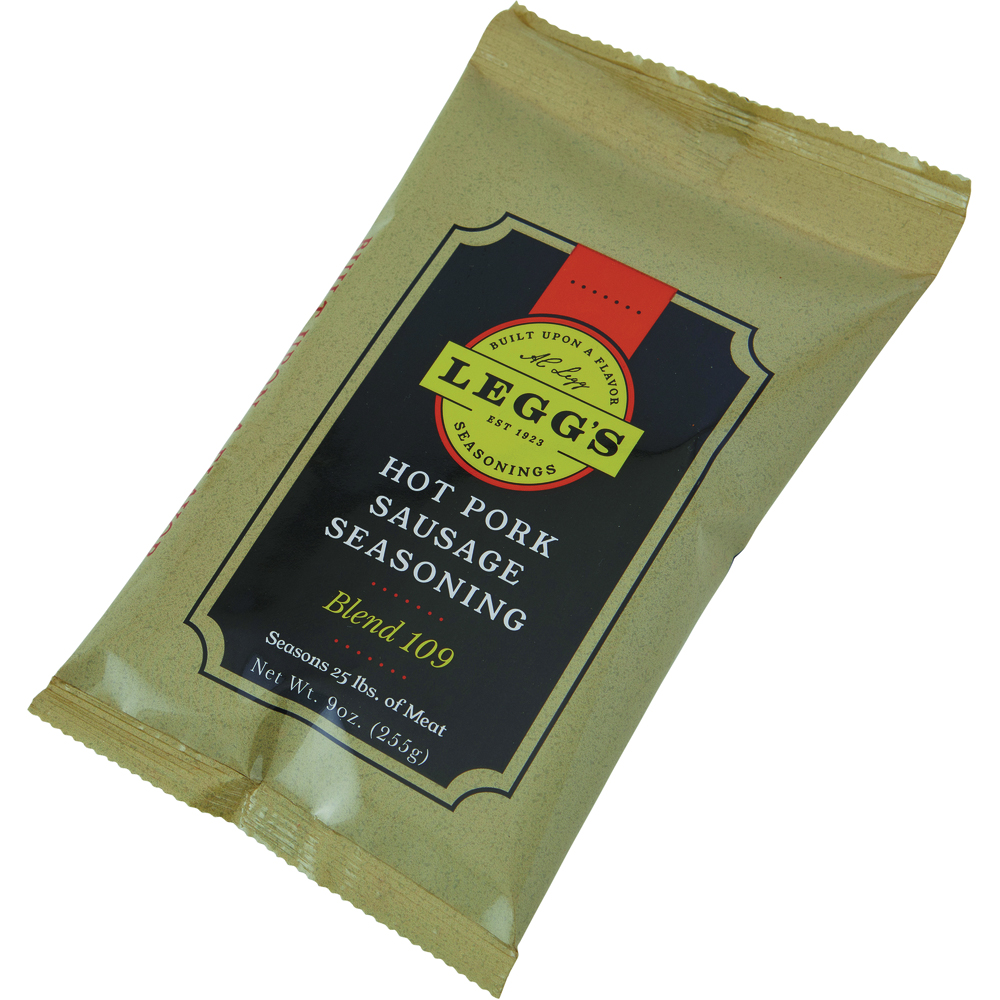 A.C. Legg Blend 109 Hot Pork Sausage Seasoning, 9oz
