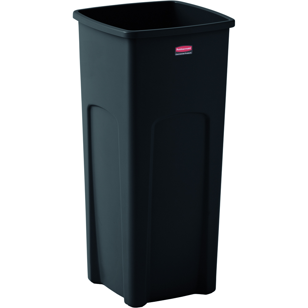 Rubbermaid Untouchable Square Trash Can, 23 gal