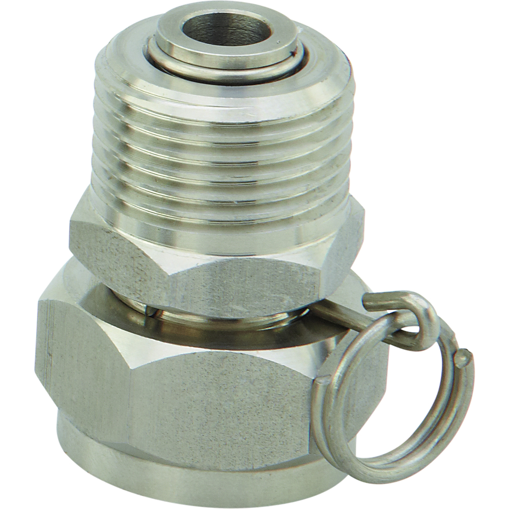 Columbia Products Swivel Hose Adapter, N17, Stainless Steel