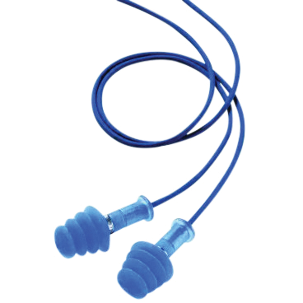 Honeywell Howard Leight Reusable Fusion Metal Detectable Earplugs, NRR 25