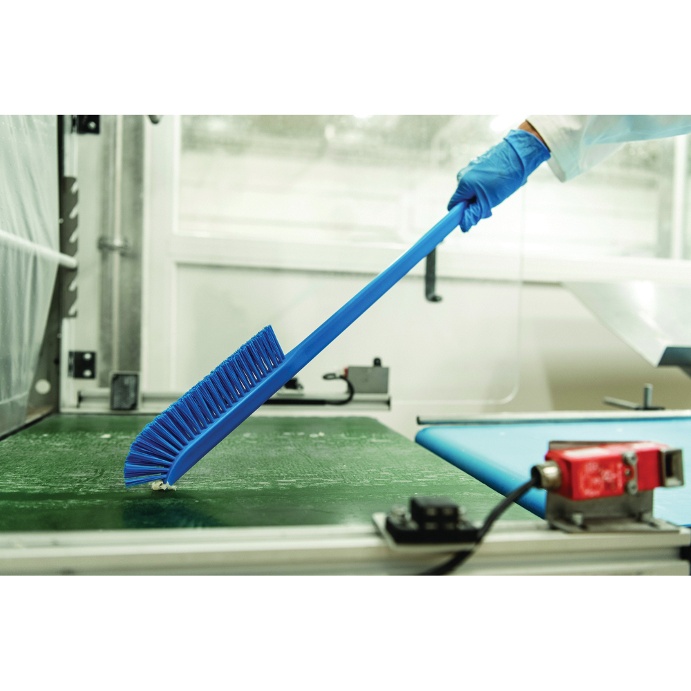 Vikan Ultra-Slim Cleaning Brush with Medium Bristles, 23.6in