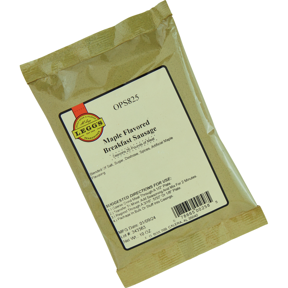 A.C. Legg Blend 8 Pork Sausage Maple Seasoning, 10oz A.C. Legg Blend 8 Pork Sausage Maple Seasoning, 10oz