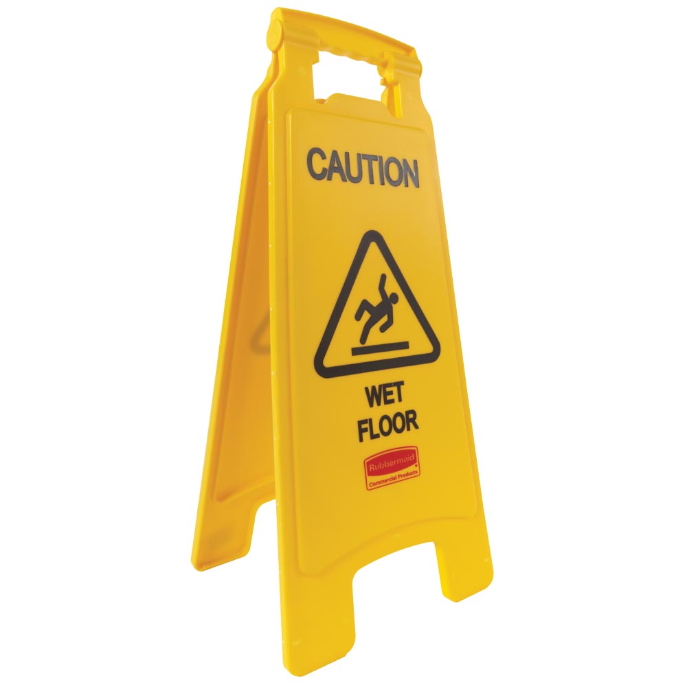Rubbermaid "Caution Wet Floor" 2 Sided Sign