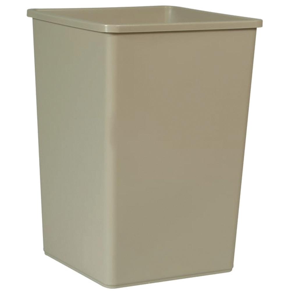 Rubbermaid Untouchable Square Trash Can, 35 gal