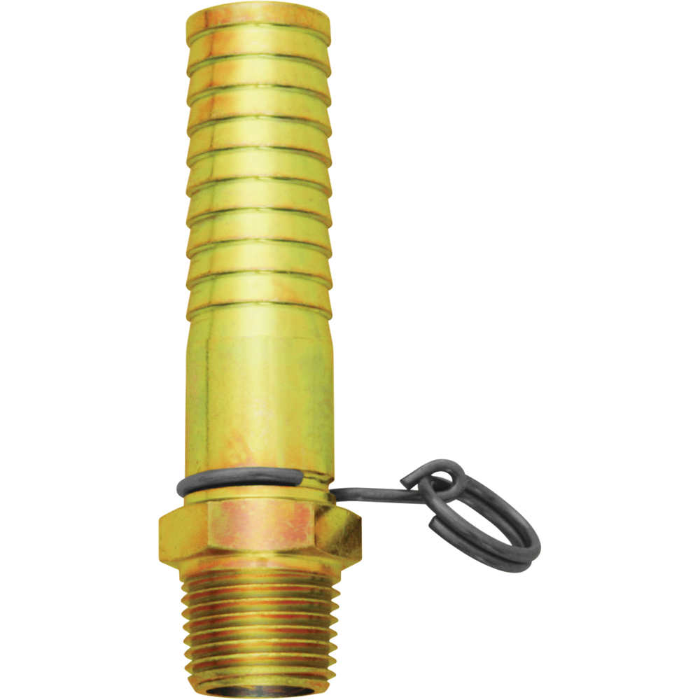 Columbia Products Non Swivel Hose Adapter, N14, Brass