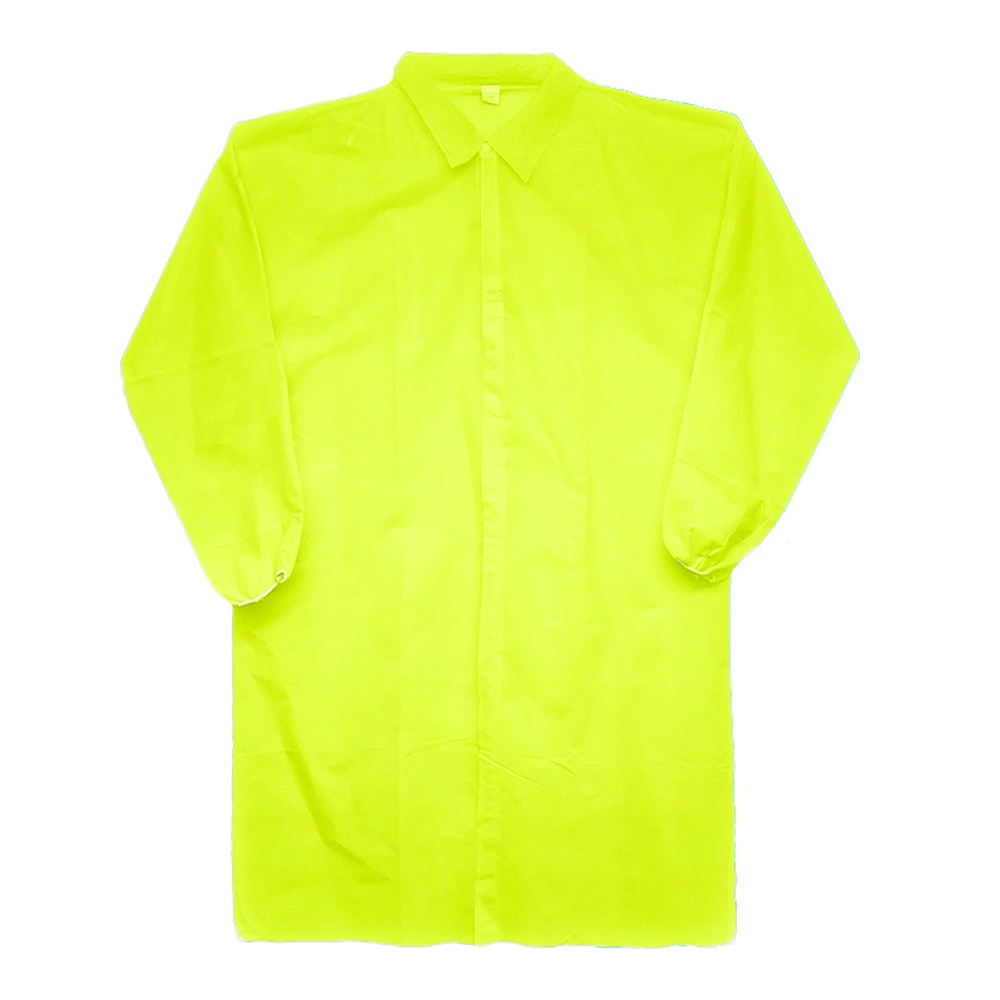 Work Force, Inc. Disposable Polypropylene Lab Coats, Elastic Wrists with No Pockets