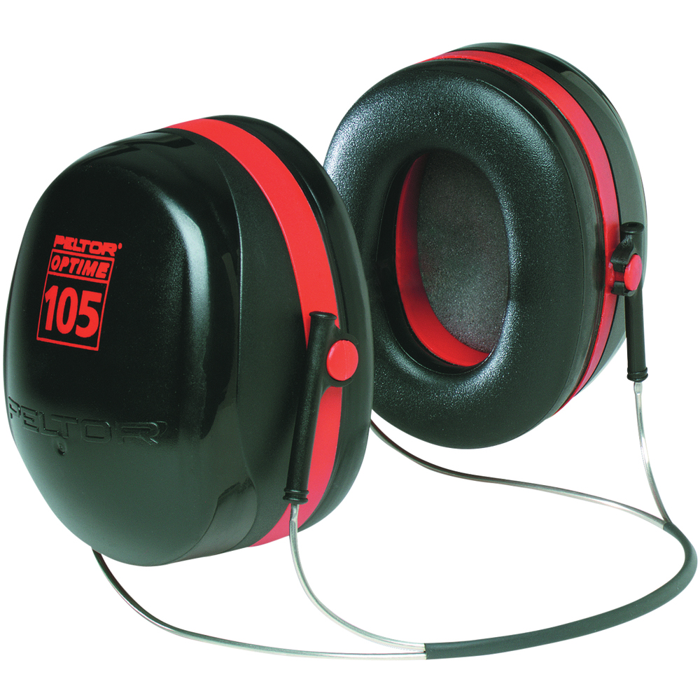 3M H10B Peltor Optime 105 Earmuffs, NRR 29, Behind-the-Head