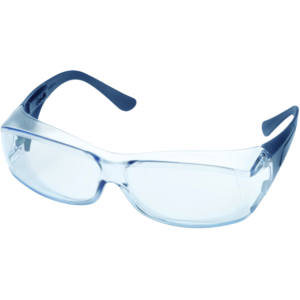 Delta Plus Elvex OVR-Spec III Anti-Fog Safety Glasses, Metal Detectable, Blue Lens