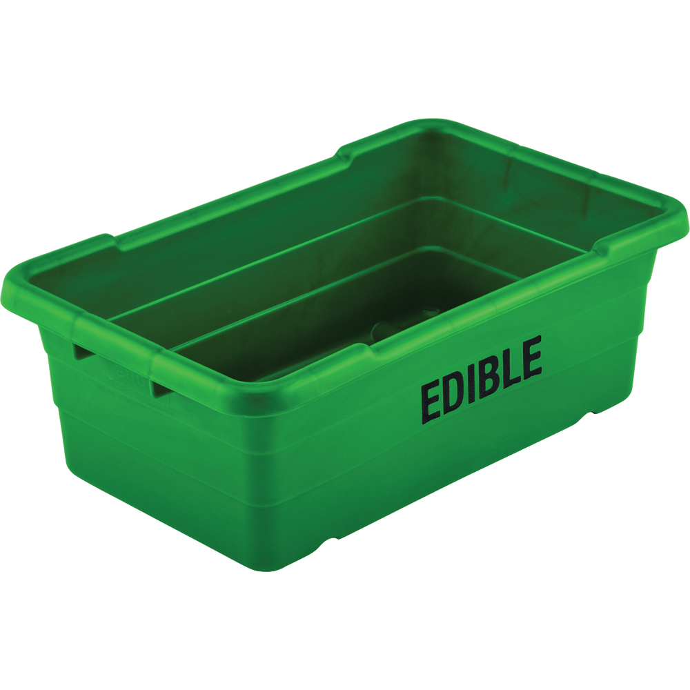 ToteAll 2000 Imprinted Molded Poly Totes, "EDIBLE"