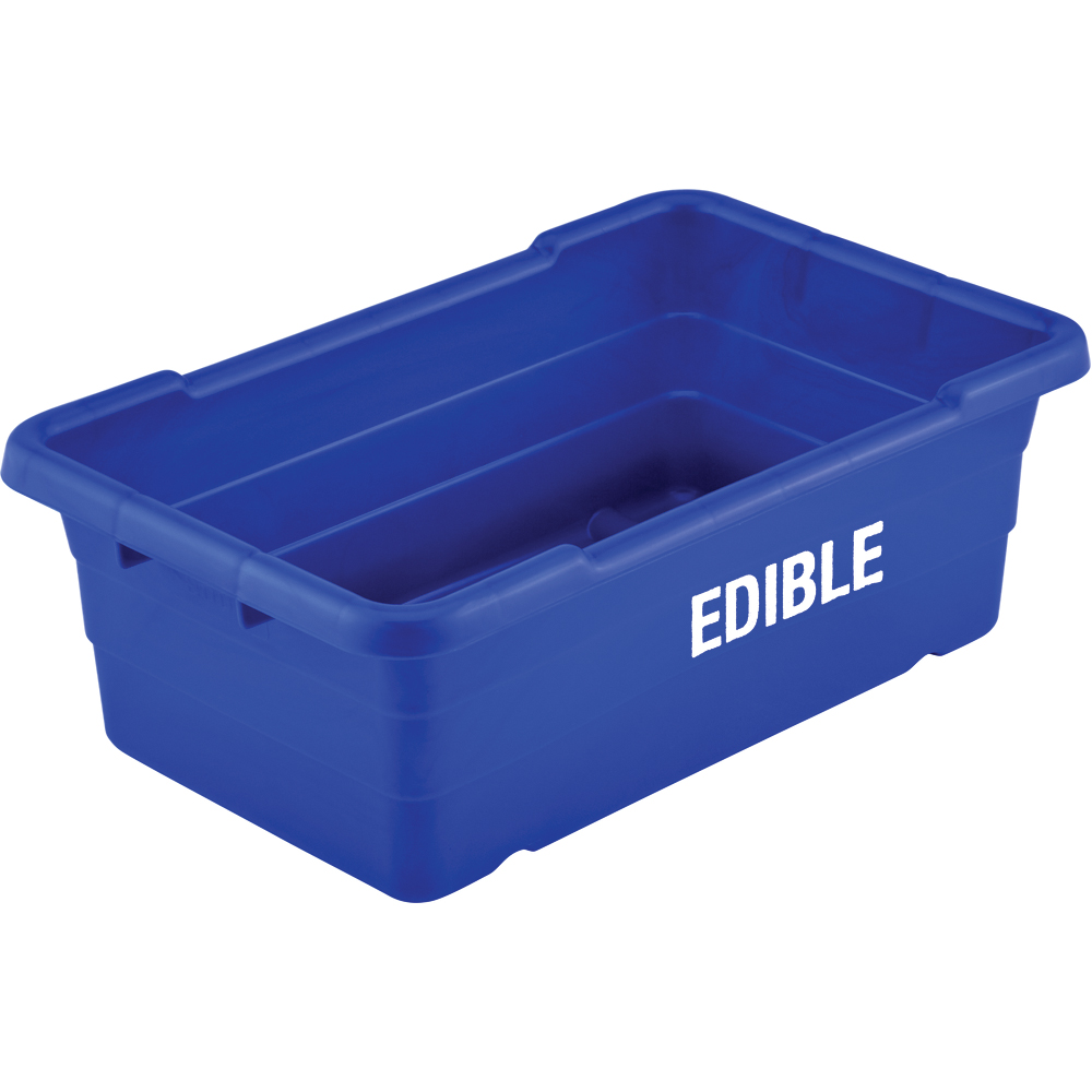 ToteAll 2000 Imprinted Molded Poly Totes, "EDIBLE"