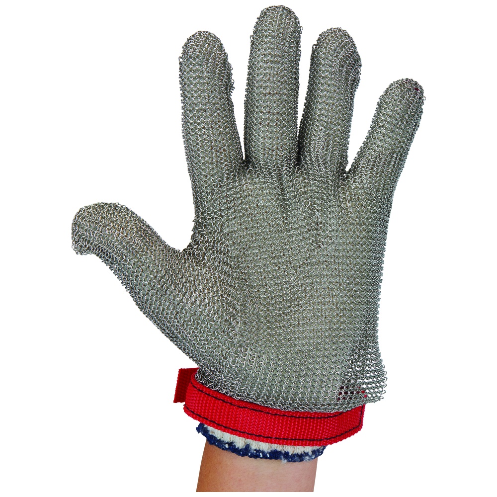 WorkHorse Metal Mesh Gloves with Strap Closure, Standard Cuff
