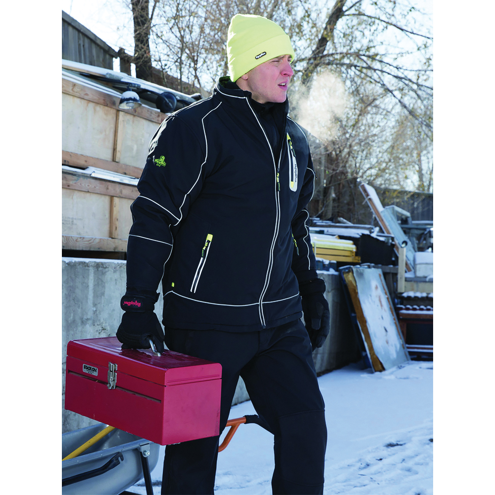 RefrigiWear Silver Twill Reflective Lining Extreme Softshell Jacket