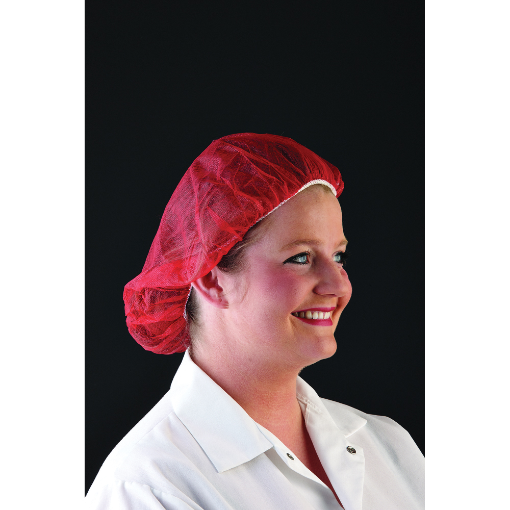 WorkHorse Color-Coded Latex Free Bouffant Hair Net Caps