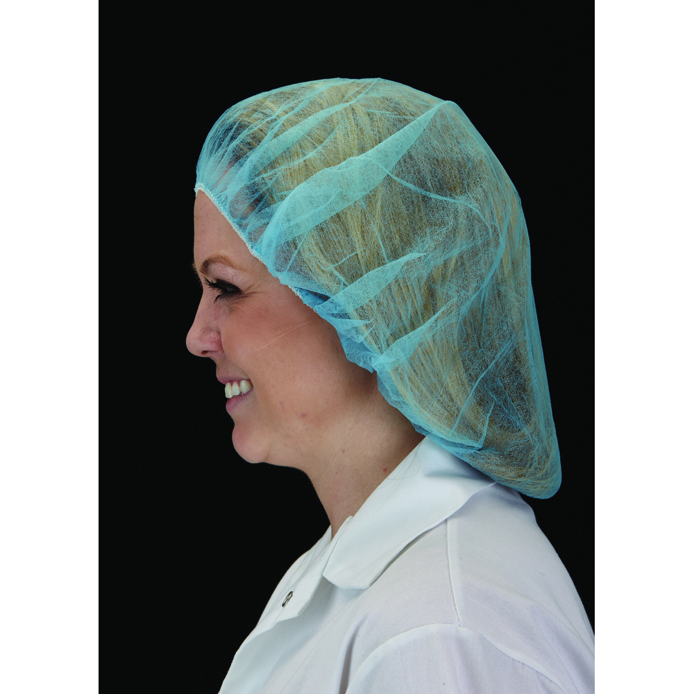 WorkHorse Color-Coded Latex Free Bouffant Hair Net Caps