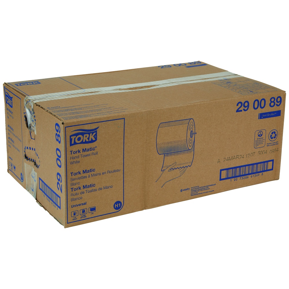 Tork Univeral Matic 1-Ply Paper Towel Roll, 700 ft