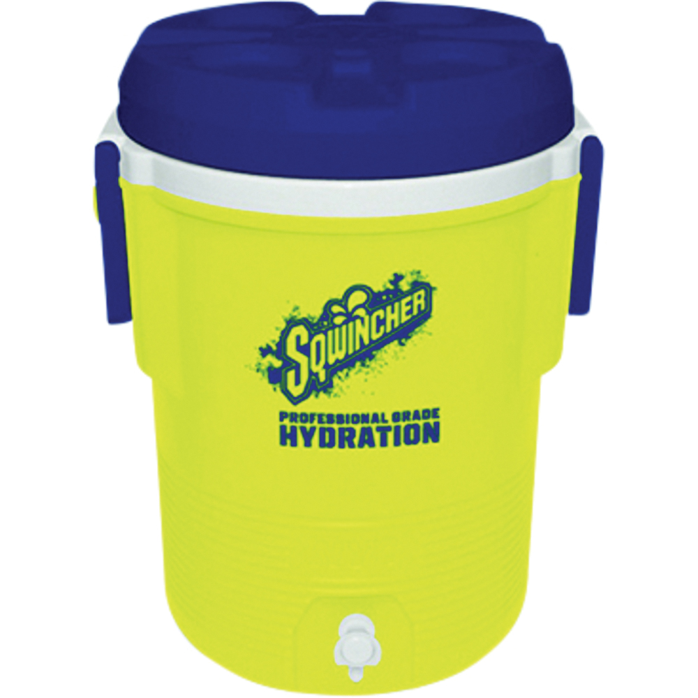 Sqwincher Plastic Beverage Cooler with Spigot, 5.5-Gal
