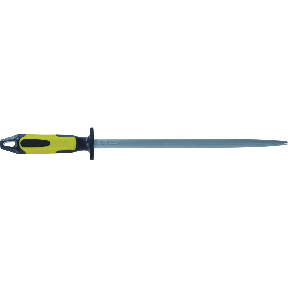 F. Dick Sharpening Steel with TPE Plastic Handle, Round Regular Cut