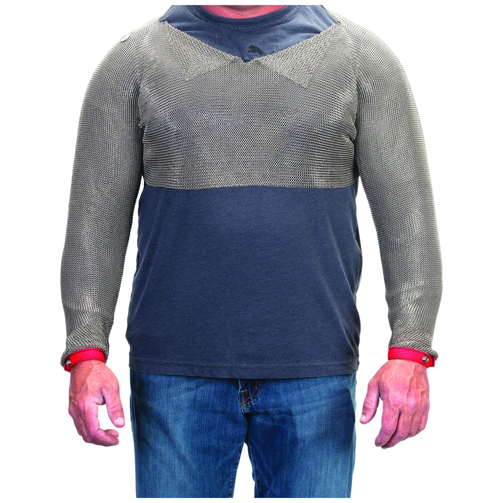 WorkHorse Metal Mesh Half Tunic with Long Sleeves WorkHorse Metal Mesh Half Tunic with Long Sleeves
