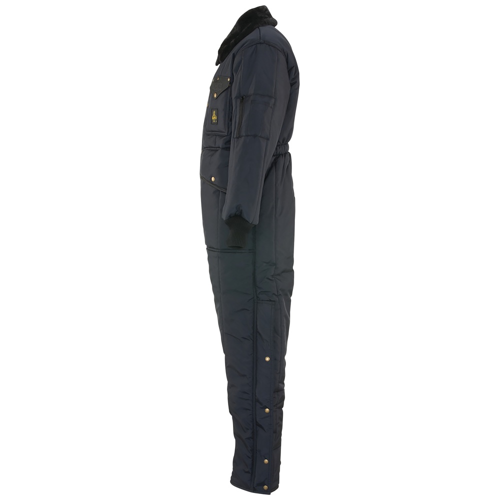 RefrigiWear Iron-Tuff® Coveralls, Fleece Collar, Navy