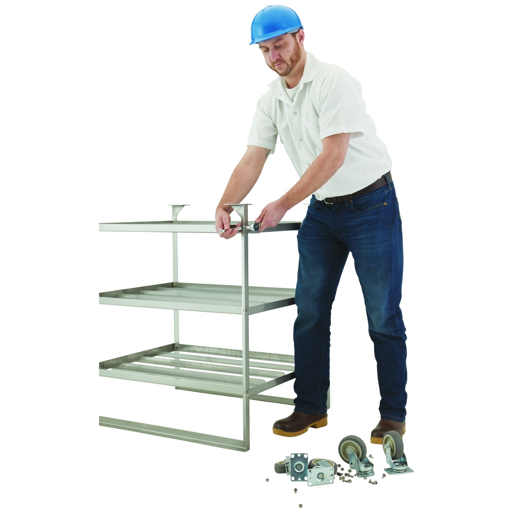 DC Tech Stainless Steel Knockdown Tote Dollies