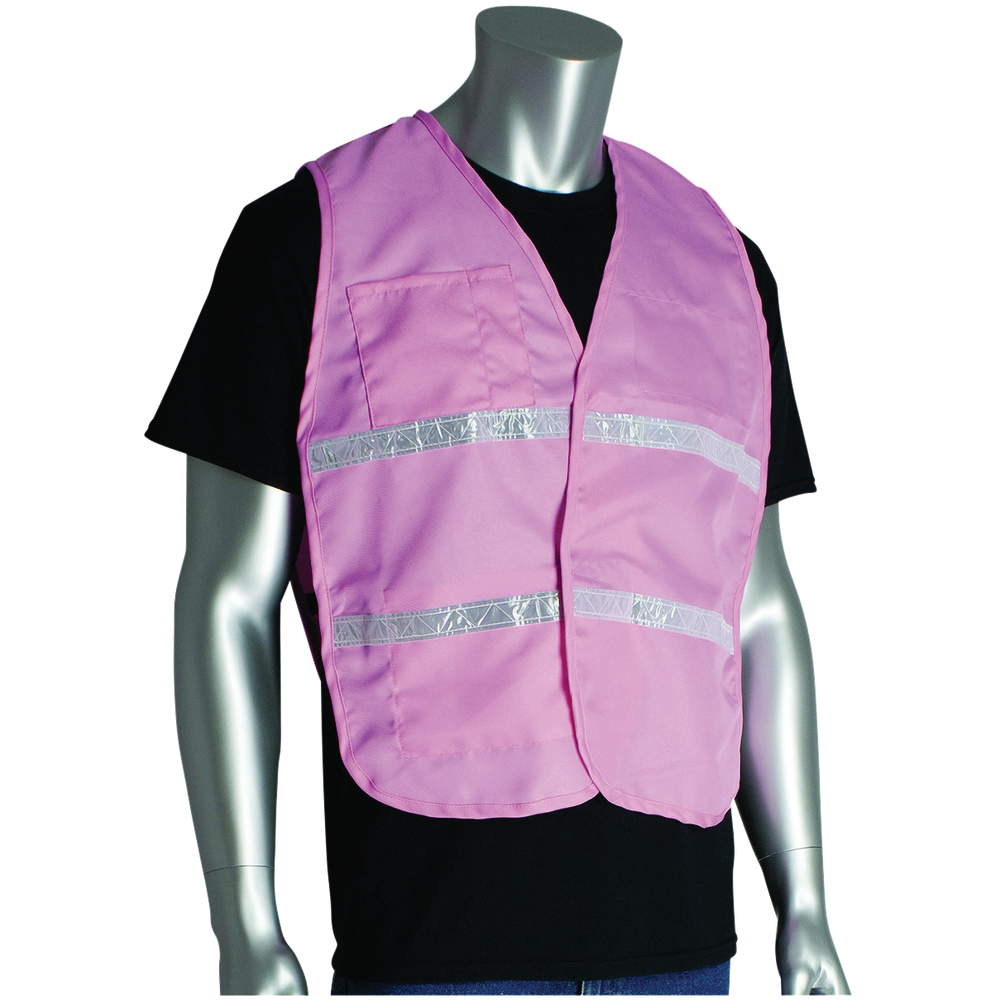 Non-ANSI Incident Command Vest, Polyester, Hook and Loop, Reflective Tape