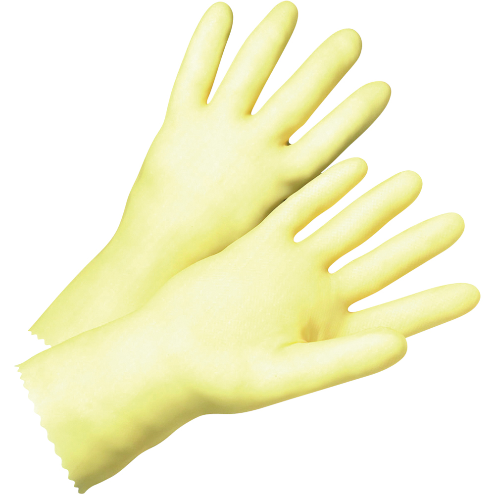 PIP Latex Gloves, Unlined, 14 Mil, Yellow