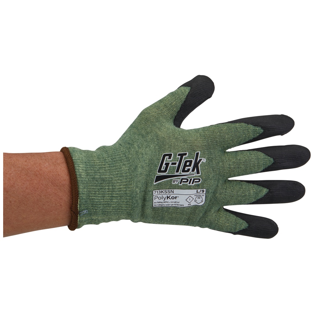PIP G-Tek® PolyKor® Cut-Resistant Gloves, Nitrile Foam Grip, ARC-Rated