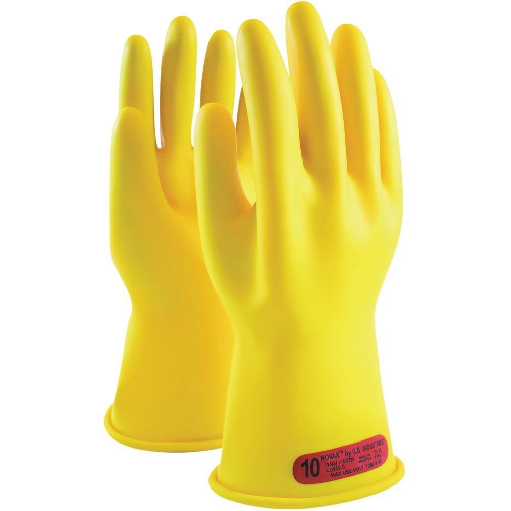 PIP NOVAX Class 0 Rubber Insulating Gloves, 11-inch