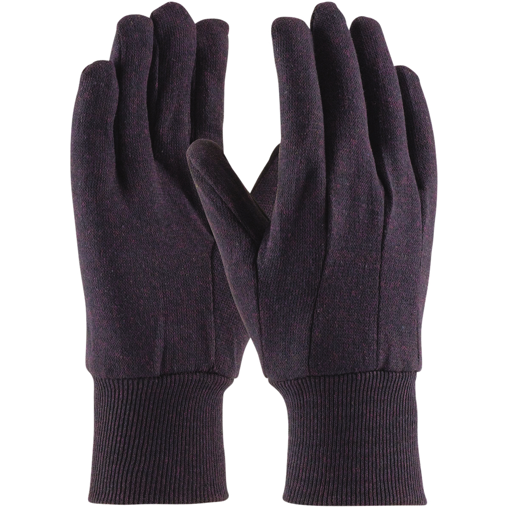PIP Regular Weight Polyester/Cotton Jersey Gloves, Brown
