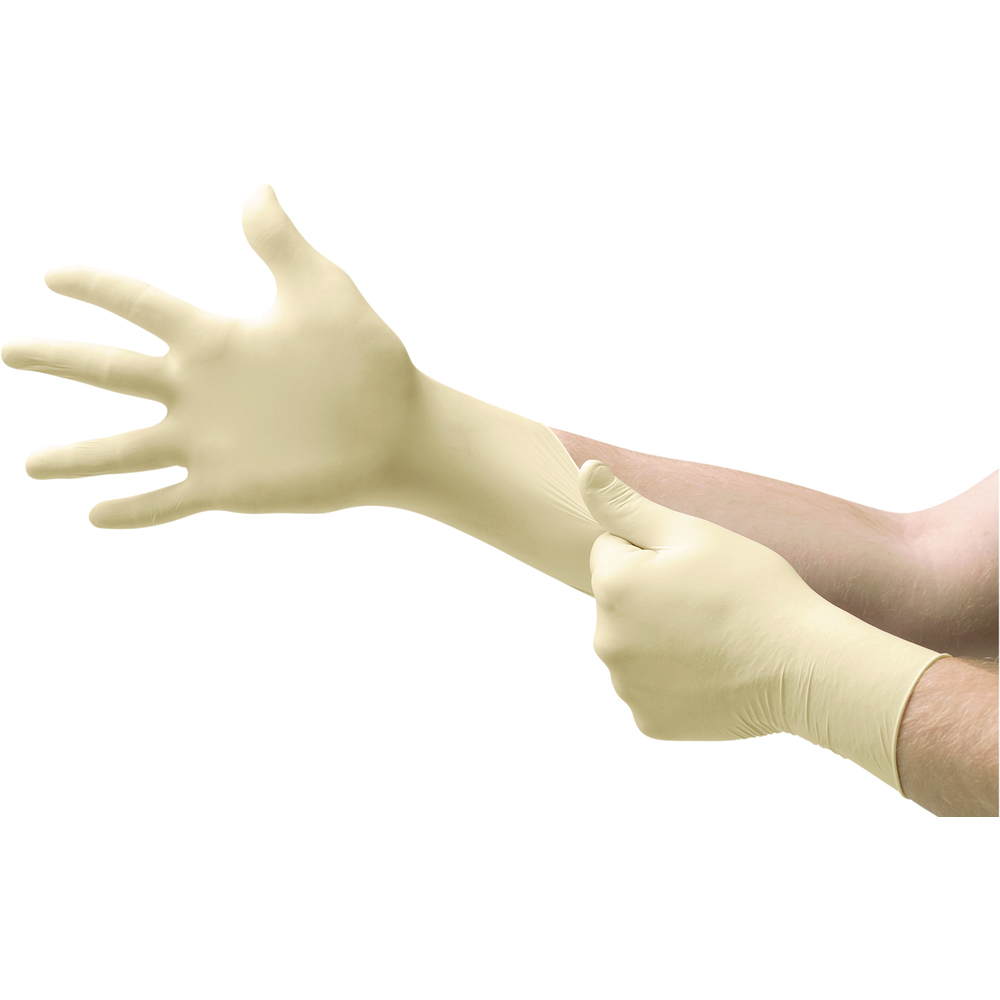 Ansell TouchNTuff Powdered, Disposable Latex Gloves