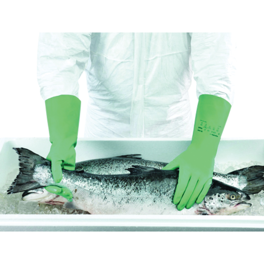 Ansell AlphaTec 58-009 Reusable Nitrile Gloves, 11 mil