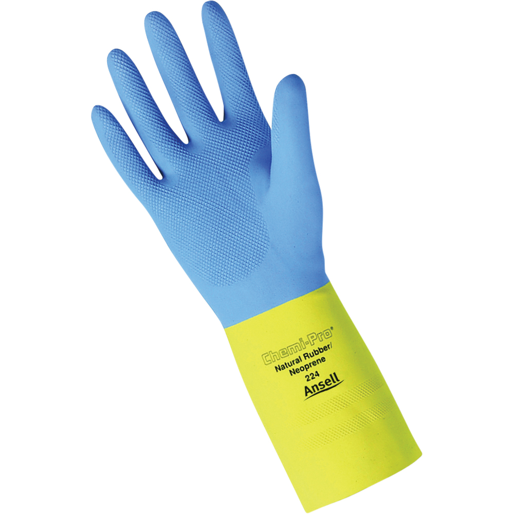 Ansell AlphaTec Latex and Neoprene Coated Gloves, 27 mil