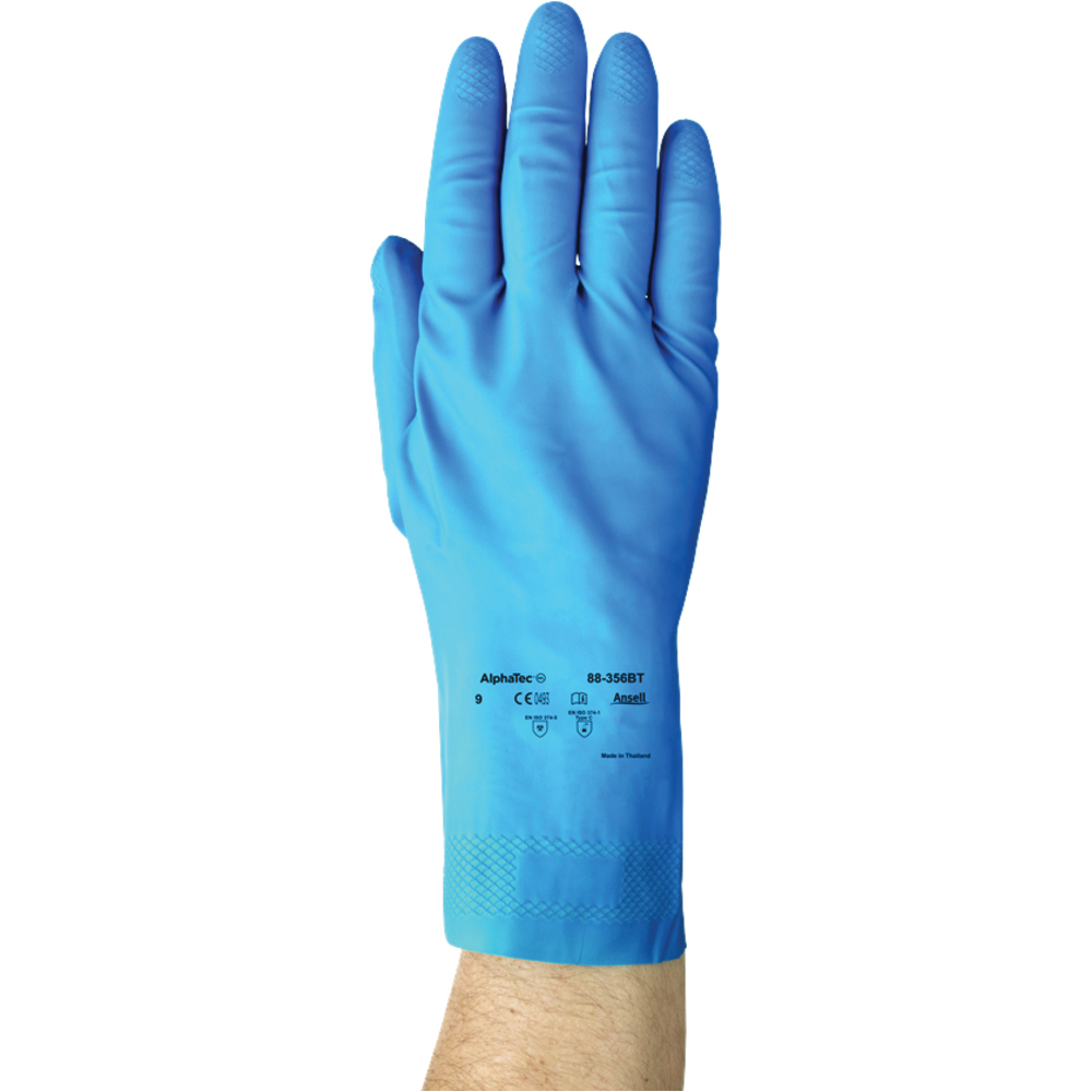 Ansell AlphaTec Ultra-Thin Unlined Latex Gloves, 13 mil