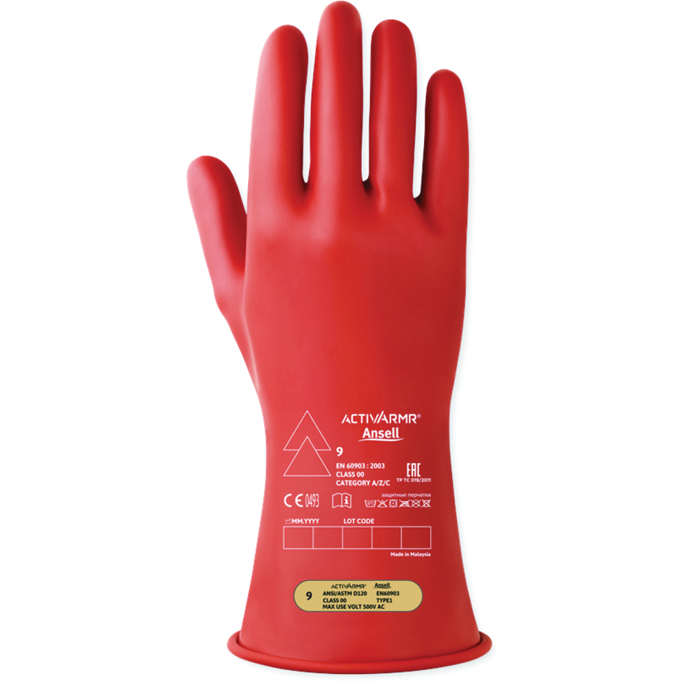 Ansell ActivArmr Electrical Insulating Gloves - Class 00