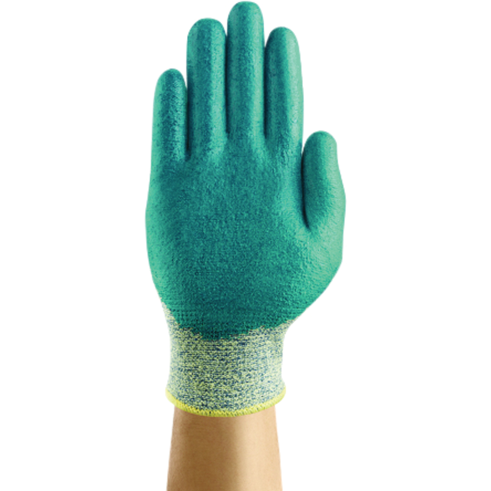 Ansell HyFlex® 11-501 Cut-Resistant Gloves, Kevlar® Stretch, Nitrile Foam Coating, 13 Gauge, Gray/Blue