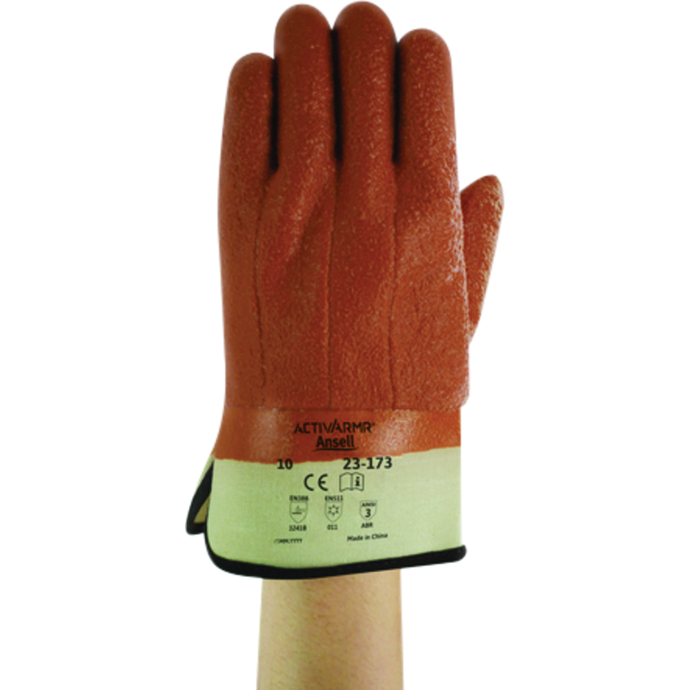 Ansell ActivArmr Heavy-Duty PVC-Coated Work Gloves