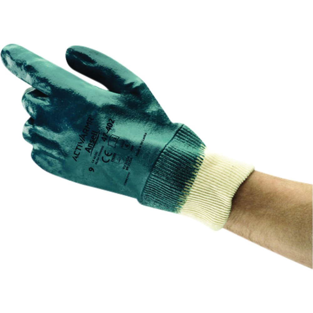 Ansell ActivArmr Nitrile-Coated Medium-Duty Work Gloves