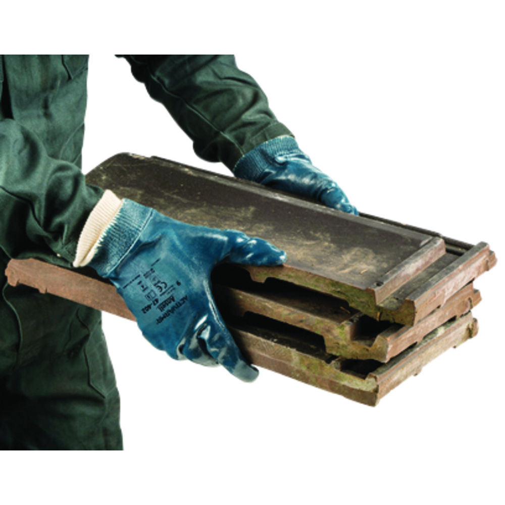 Ansell ActivArmr Nitrile-Coated Medium-Duty Work Gloves