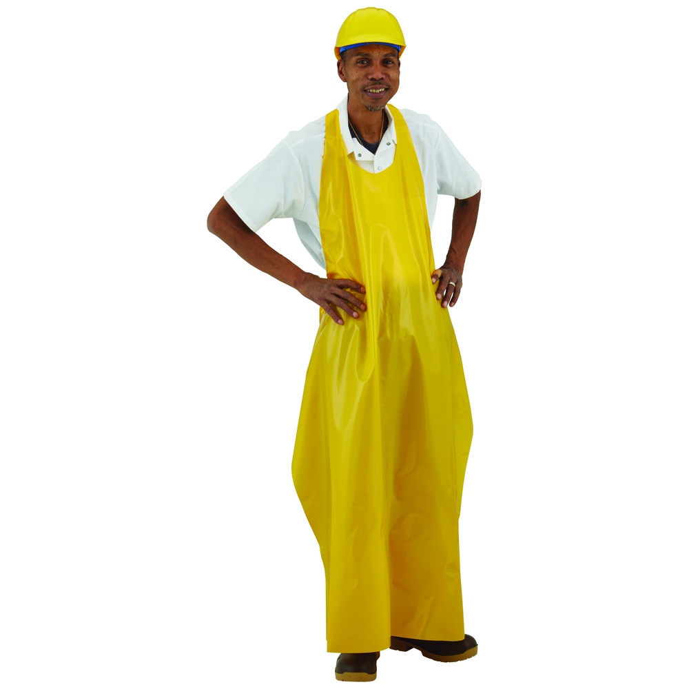 WorkHorse Standard Polyurethane Die-Cut Aprons, 6 Mil, 35 Inches Wide