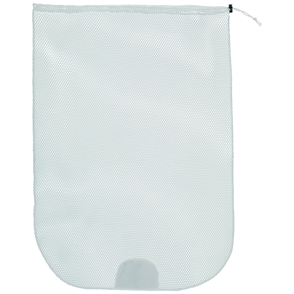 Stanek Netting Laundry Bag with Draw Cord, Barrel Lock, and Tagging Flag